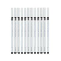 Xeno Vivid Liner Fine Point gelio rašiklis su 0,38 mm adatos galiuku, 12 įvairių spalvų Black 12pcs