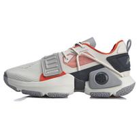 Li Ning Wowtr Shock Absorption Non-Slip Wear-Resistant Low-Top Basketball Shoes Men Sneakers White Gray ABBQ003-4 43