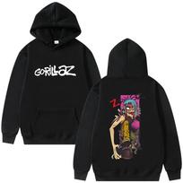 Gorillaz Band Hoodie Men Women Hip Hop Rock Fashion Oversized Sweatshirt Male Casual High Quality Fleece Hoodies S