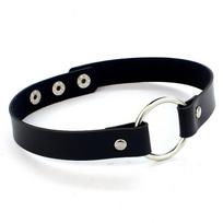 Harajuku Punk Rock Gothic Choker Necklace Women Sexy PU Leather Heart Lock Key Spike Collar Chocker Gothic Cosplay Accessories
