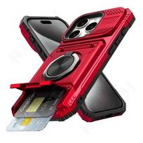 Dėklas iPhone 11 13 14 15 16 Pro Max 14 15 16 Plus 11 Magnetinis besisukantis žiedas Stovas Atsparus smūgiams Piniginės dangtelis For iPhone 13 Pro