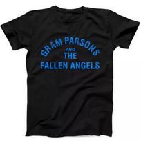 Gram Parsons And The Fallen Angels Folk Rock Music Gift Black Tee T Shirt 201 4XL