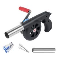 Manual Camping Blower Hand Crank Outdoor Grill Fan For Charcoal Fire Ignitions With Adjustment Airflows 1