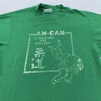 Vintage AM-CAN Judo Challenge Shirt Mens XS/S Martial Arts Karate Tee Hanes 80s S blue