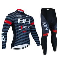 BH Team Autumn Long Sleeve New Racing MTB Spring Long Cycling Jersey Set Bike Cycling Bicycle Clothing Uniform Ropa Ciclismo S