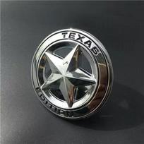 3D Metal TEXAS EDITION Shield Pentagram Star Side Fender Door Emblem Badge Car Stickers For JEEP Wrangler Liberty Grand Cherokee