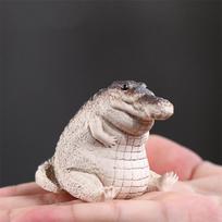 Boutique Violetinė smėlio arbata Glostymas Krokodilų arbata Naminių papuošalai Namų stalo dekoravimas Derva Statula Amatai Dovana 4x5.2x3.2cm