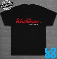 New Tee Washburn Guitars Logo Men's Funny T-Shirt Made In USA Size S to 5XL S