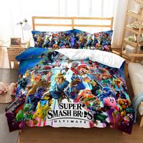 Super Mario Bros. Duvet Cover Set: Custom Gaming Bedding 135x200cm