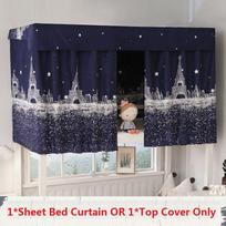 Elegant Single Bunk Bed Curtain Offering Mosquito Protection And Light-blocking Features Tower,TopCover