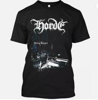 Horde Hellig Usvart Australijos Juodojo Metalo Grupės Marškinėliai S-2XL S gray