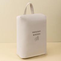 T400 Travel Shoe Storage Bag With Dustproof Cube For Portable Travel Organizers smėlis
