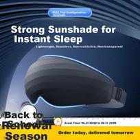 Loveasy Sleep Mask for Sleeping, Unisex Adult Comfortable Eye Mask for Sleep Aid, Fatigue Relief, and Afternoon Nap - Black