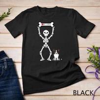 Cute Skeleton I Love My Cardigan Welsh Corgi T-Shirt Unisex T-shirt 1 L