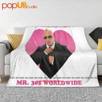 Been There Done That Mr 305 Worldwide Pitbull Ultra-Soft Blanket Quilt Winter Sofa Cover Bed Covers Size: 75*100cm, Weight: 230 GSM