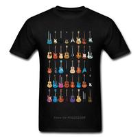 Guitar Collection Graphic Print T-shirt XXXL