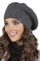 Vivisence damski beret z wełną 7006 ciemnoszary