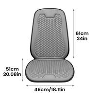 Car Seat Cooling Pad Ergonomic Breathable Universal Anti Slip Summer Automotive Seat Covers for Hot Weather SUV Truck RV Sedan pilka spalva