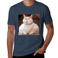 Nicolas Cage Photoshop Cat TShirt Classic Basic Casual TShirt S
