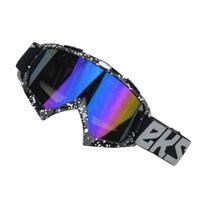 EKS Brand Motorcycle Goggles Clear Anti-UV Windproof Dirt Protection Cycling Protective Gear Safety Eyewear Off-Road Riding Black Frame White Dot Lens