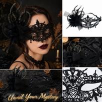 Women's Lace Masquerade for Halloween Costume Party One Size