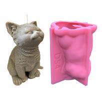 Large Cats Silicone Mold Gypsum Epoxy Aroma Candle Mould for Home Decoration 1