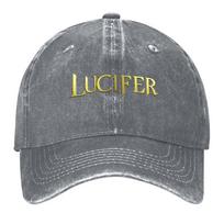 Lucifer 3D Title Baseball Cap Gentleman Hat Luxury Hat Beach Outing hats for men Men Womens
