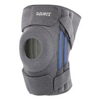 Aolikes Knee Brace With Side Stabilizers Patella Gel Pads For Knee Pain Support Fast Recovery Men Women tamsiai pilka spalva