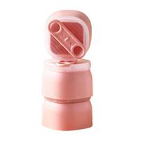 3Pcs Ice Cube Mold Multi-Compartment Silicone Tray with Lid for Juice Coffee Water Ice Cubes And Popsicles BPA-Free Food Grade Odorless Ice Popsicle rožinė