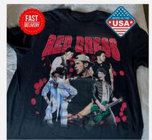 NEW Jonas Brothers August Red Dress 2025 reprint Shirt L