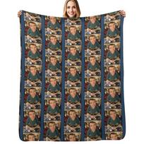 Hal Wilkerson classique Throw Blanket Lightweight Cozy Blanket for Bed Sofa Size: 75*100cm, Weight: 230 GSM