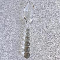 Pink Green Glass Spoons Fork Clear Coffee Mixing Spoon Simple Tableware Spoon  Household Transparent Spoon