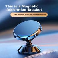 Leleidi Magnetic Car Phone Holder, Suction Cup Mount for Car Navigation, Adhesive Special Design, Elegant Black