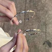 Korean  Mobius Bracelet Women Elegant Heart Couple Bracelets Jewelry Wedding Party Gift