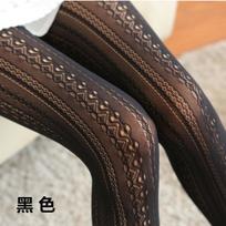 Sexy Lace Knitted Cotton Tights Women Girls Autumn Hollow Out Striped Stockings  Female Solid Lolita Pantyhose XS-3XL