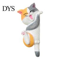 Cartoon Cat Switch Shield 3D Light Sticker, Decorative Resin Wall Plate Cover, Cute Animal Child Safe Cover Stickers, Peel And Stick decorations M