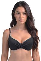 Vivisence damski biustonosz bikini push-up 3222 czarno-złoty 90D