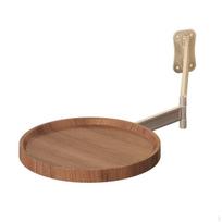 Sieninė naktinė spintelė Taupanti vietą stalas Daugiafunkcinis sulankstomas naktinio stalelio padėklas Miegamajam, mažas Wood Color beige