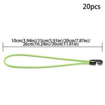 Elastic Straps Bungee Cord Set Tied Rope Luggage Straps Camping Use Cord Tie  Luggage Securing 10cm žalia