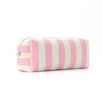 Dustproof Hair Dryer Storage Bag Stripe Cosmetic Bag Portable Curler Storage Bag  Women rožinė smėlio spalva