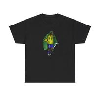 Ronaldinho Brazil Football Tee: Retro World Cup Graphic T-Shirt 4XL