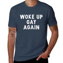 Woke Up Gay Again Pride Tshirt Quick Dry Outdoor Sports Tshirt S