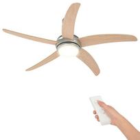 vidaXL Ventilateur de plafond avec lumière Ø 130 cm Sonoma