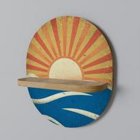 Sunny slide oval shelf
