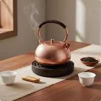 Handmade Copper Kettle Thickened Teapot Handcrafted Tea