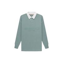 Fear Of God Essentials Sweatshirt Ss23 Letter Print Polo Collar Misty Blue Kids Kids sweatshirt FOG-SS23-167 XXL