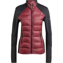 Adidas Stella McCartney Truenature vidutinio sluoksnio striukė moterims Striukė Tamsiai raudona Juoda JE4080 XS