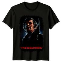 Mechanikas (1972 m) Filmo plakato įkvėpti marškinėliai Retro 70-ųjų stiliaus marškinėliai Unisex 3XL