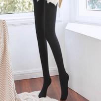 Lili Wolf Women's 300g Fleece-Lined Pantyhose 2-Pack