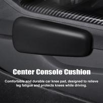 Car Center Console Pad Knee Cushion Armrest Support for Driving Comfort Black Beige